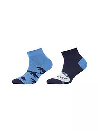 CAMANO | Calcetines de niño, paquete de 2, azul París | Azul