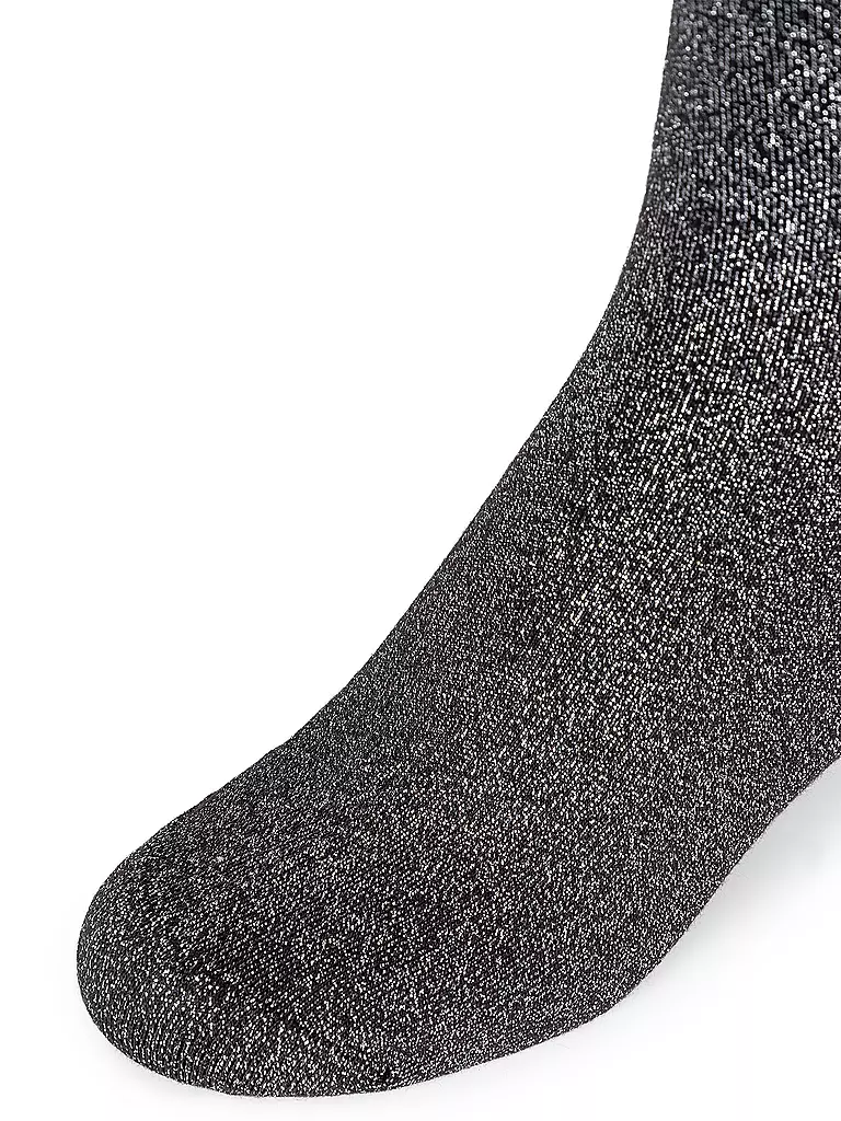 CAMANO | Calcetines hasta la rodilla negro plata | 