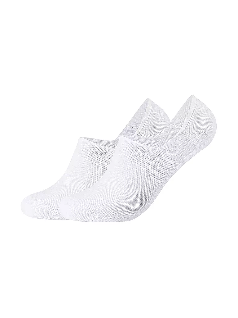 CAMANO | Calcetines invisibles COMFORT blancos, paquete de 2 | Blanco