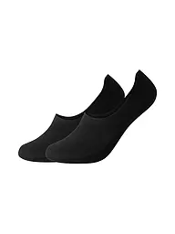 CAMANO | Calcetines invisibles Pkg de 2 LASERCUT negro | Negro