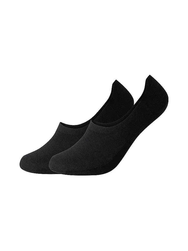 CAMANO | Calcetines invisibles Pkg de 2 LASERCUT negro | Negro