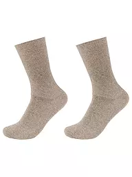 CAMANO | Calcetines de hombre, paquete de 2, azul marino | Beige