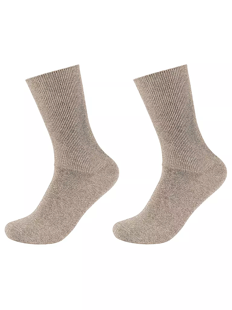 CAMANO | Calcetines paquete de 2 arena melange | Beige
