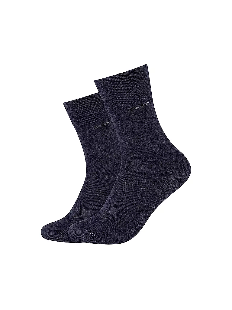CAMANO | Calcetines paquete de 2 azul marino jaspeado | Azul