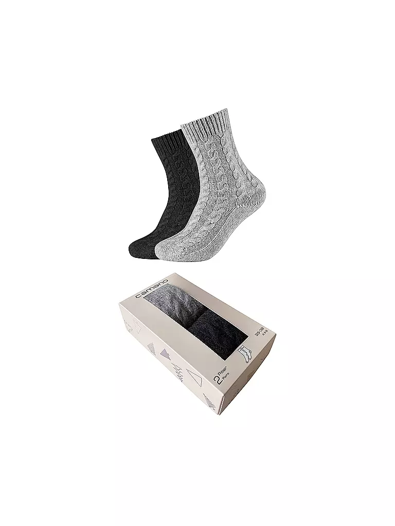 CAMANO | Calcetines paquete de 2 negro mixto | Negro