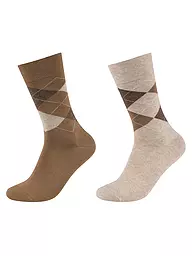 CAMANO | Calcetines paquete de 2 griffin | Marrón claro