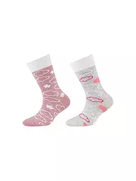 CAMANO | Calcetines para niña, paquete de 2, azul | Blanco