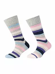 CAMANO | Calcetines para niña, paquete de 2, Lilac Chiffon | Gris claro