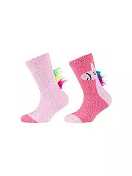 CAMANO | Calcetines para niña, paquete de 2, rosa impactante | Rosa