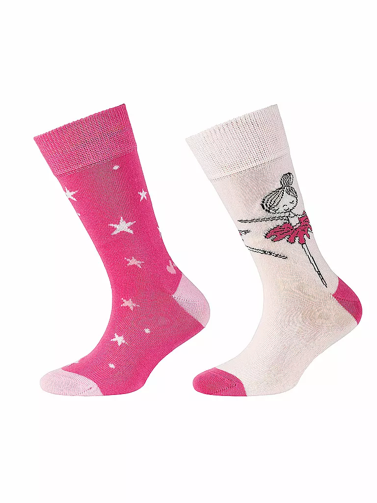 CAMANO | Calcetines para niña, paquete de 2, rosa impactante | Fucsia