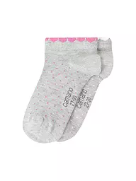 CAMANO | Calcetines para niña paquete de 2 niebla melange | Gris claro