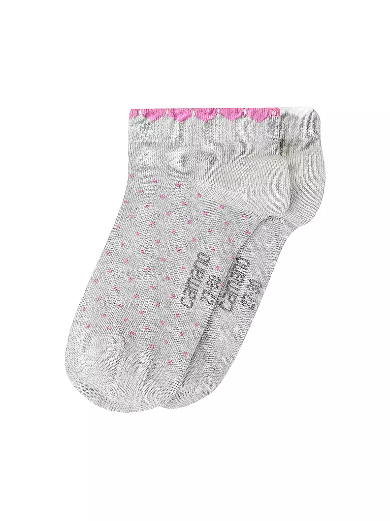 CAMANO | Calcetines para niña paquete de 2 niebla melange | Gris claro