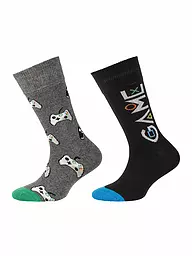 CAMANO | Calcetines para niño, paquete de 2, azul | Gris