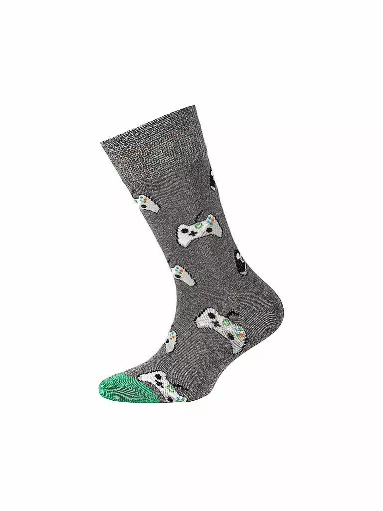 CAMANO | Calcetines para niño, paquete de 2, gris oscuro jaspeado | 