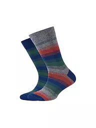 CAMANO | Calcetines para niño, paquete de 2, navy peony | Azul oscuro
