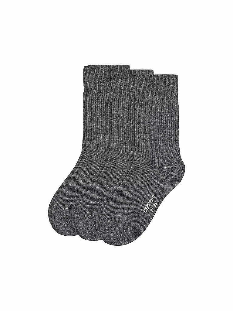 CAMANO | Calcetines para niño, paquete de 3, antracita | Gris