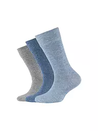 CAMANO | Calcetines para niño, paquete de 3, azul marino jeans | Azul