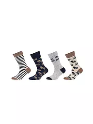 CAMANO | Calcetines para niño, paquete de 4, infinity | Beige