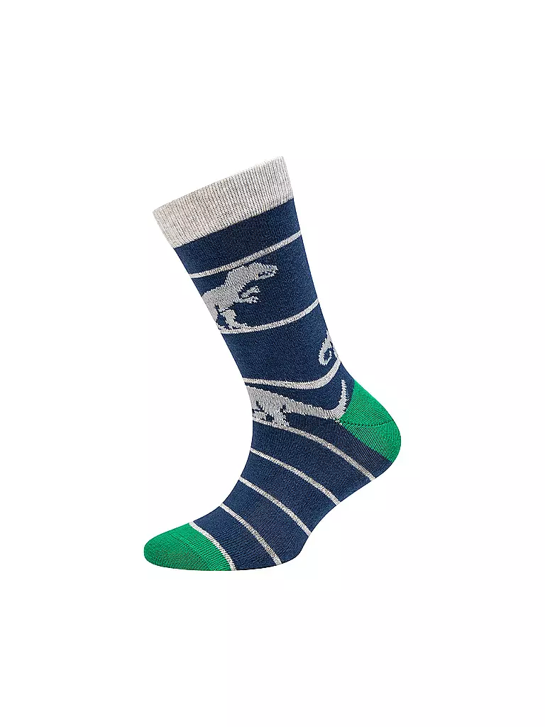 CAMANO | Calcetines para niño, paquete de 4, gris jaspeado | Azul