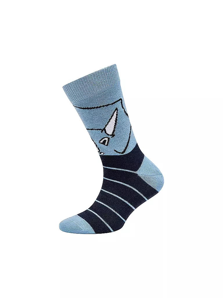 CAMANO | Calcetines para niño, paquete de 4, gris jaspeado | Azul