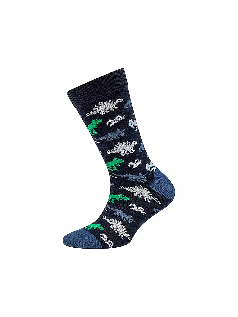 CAMANO | Calcetines para niño, paquete de 4, gris jaspeado | Azul