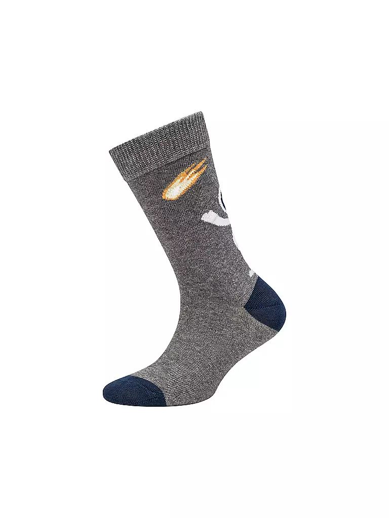 CAMANO | Calcetines para niño, paquete de 4, gris oscuro | 