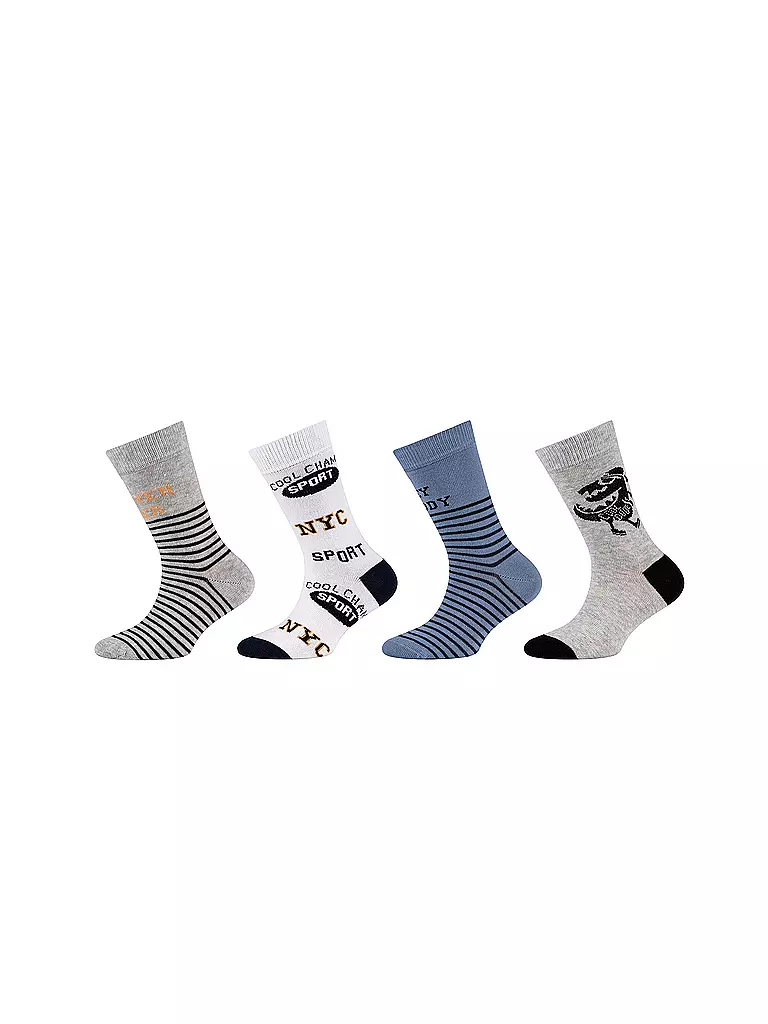 CAMANO | Calcetines para niño, paquete de 4, infinity | Gris