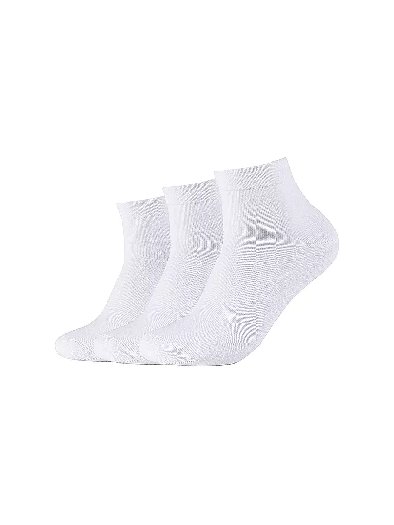 CAMANO | Calcetines sneaker paquete de 3 blanco | Blanco