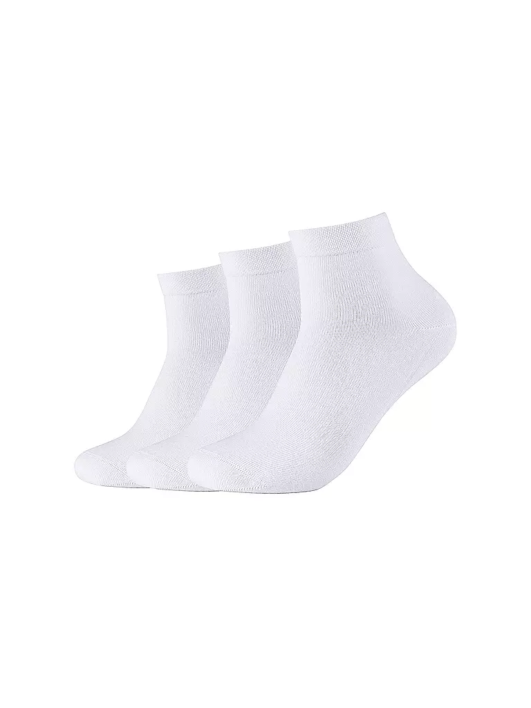 CAMANO | Calcetines sneaker paquete de 3 blanco | Blanco