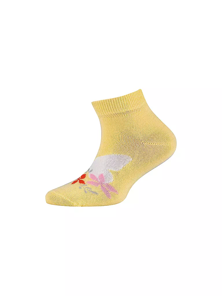 CAMANO | Calcetines sneaker para niña, paquete de 4 palomitas de maíz | 