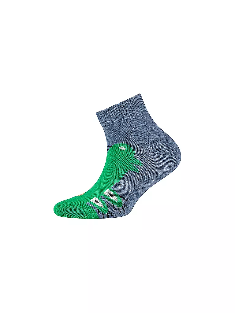 CAMANO | Calcetines sneaker para niño, paquete de 4, gris jaspeado | 