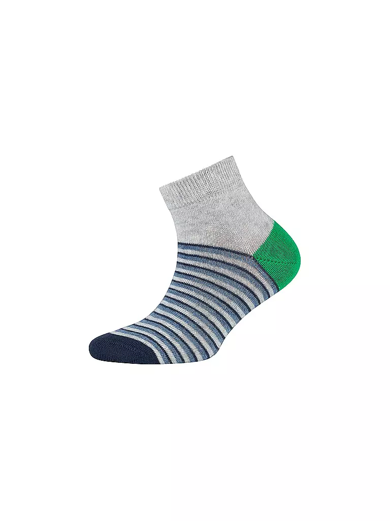 CAMANO | Calcetines sneaker para niño, paquete de 4, gris jaspeado | 