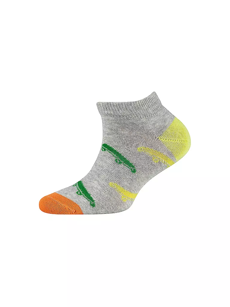 CAMANO | Calcetines sneaker para niños, paquete de 4, niebla jaspeada | 