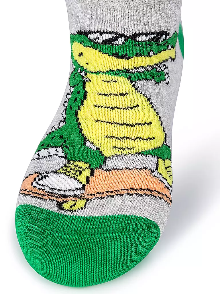 CAMANO | Calcetines sneaker para niños, paquete de 4, niebla jaspeada | 
