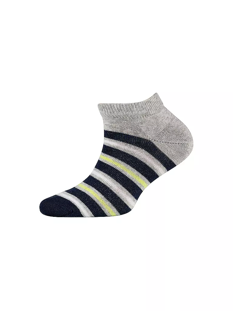 CAMANO | Calcetines sneaker para niños, paquete de 4, niebla jaspeada | 