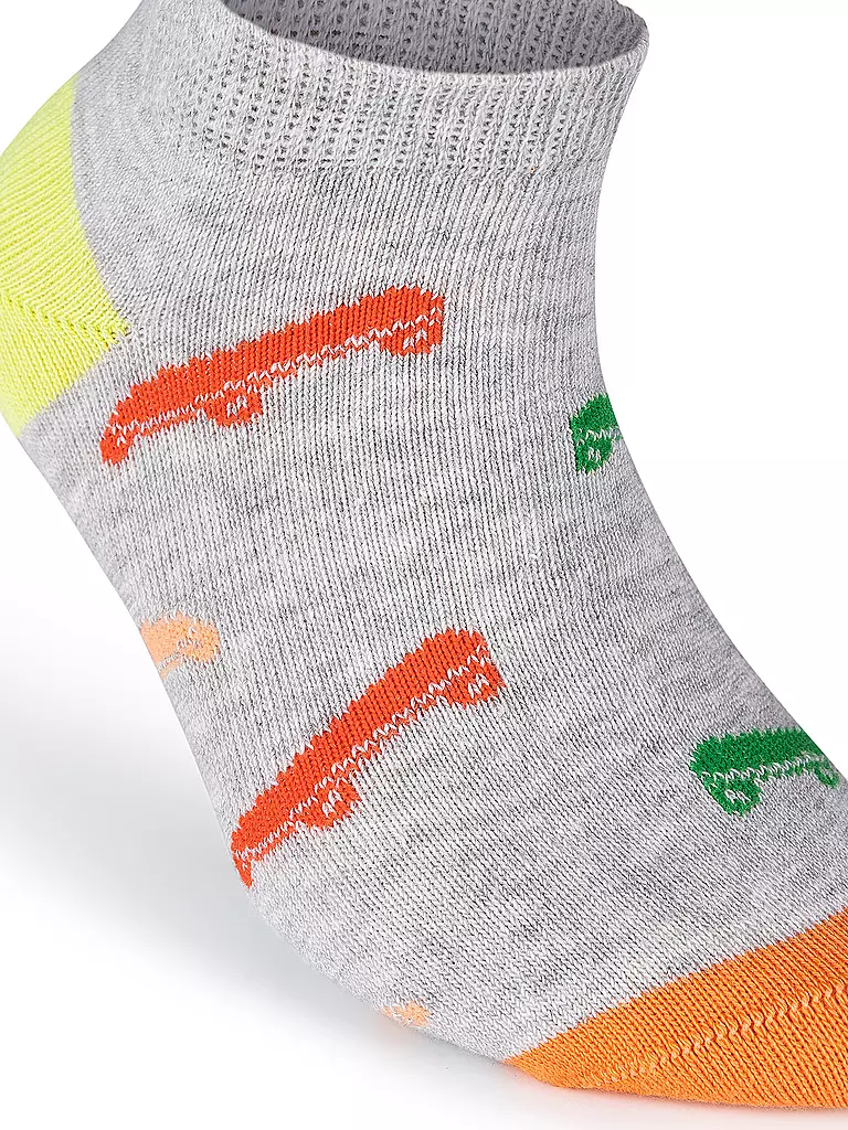 CAMANO | Calcetines sneaker para niños, paquete de 4, niebla jaspeada | 