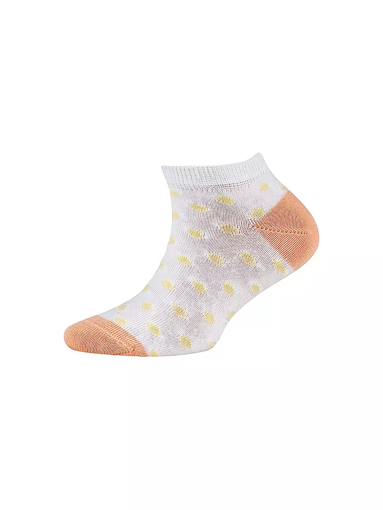 CAMANO | Calcetines tipo sneaker para niña, paquete de 4, mezcla de blanco | 