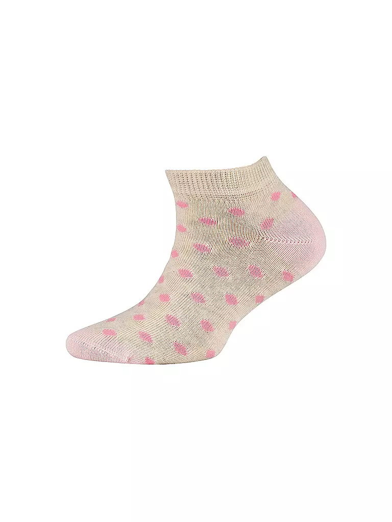 CAMANO | Calcetines tipo sneaker para niña, paquete de 4, mezcla de blanco | 