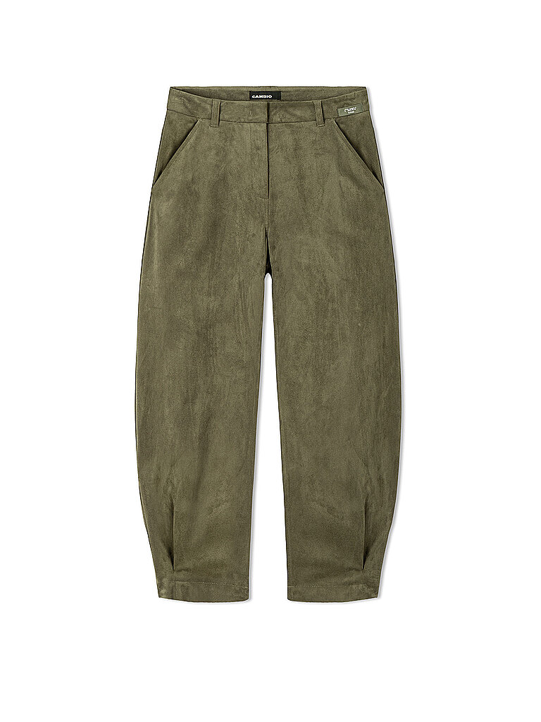 Cambio Pantalón efecto piel ODELIA oliva