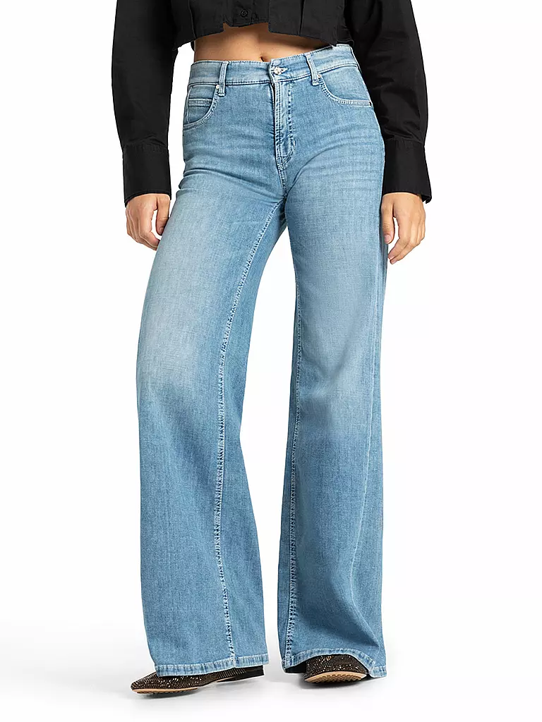CAMBIO | Jeans de corte acampanado PALAZZO | Azul