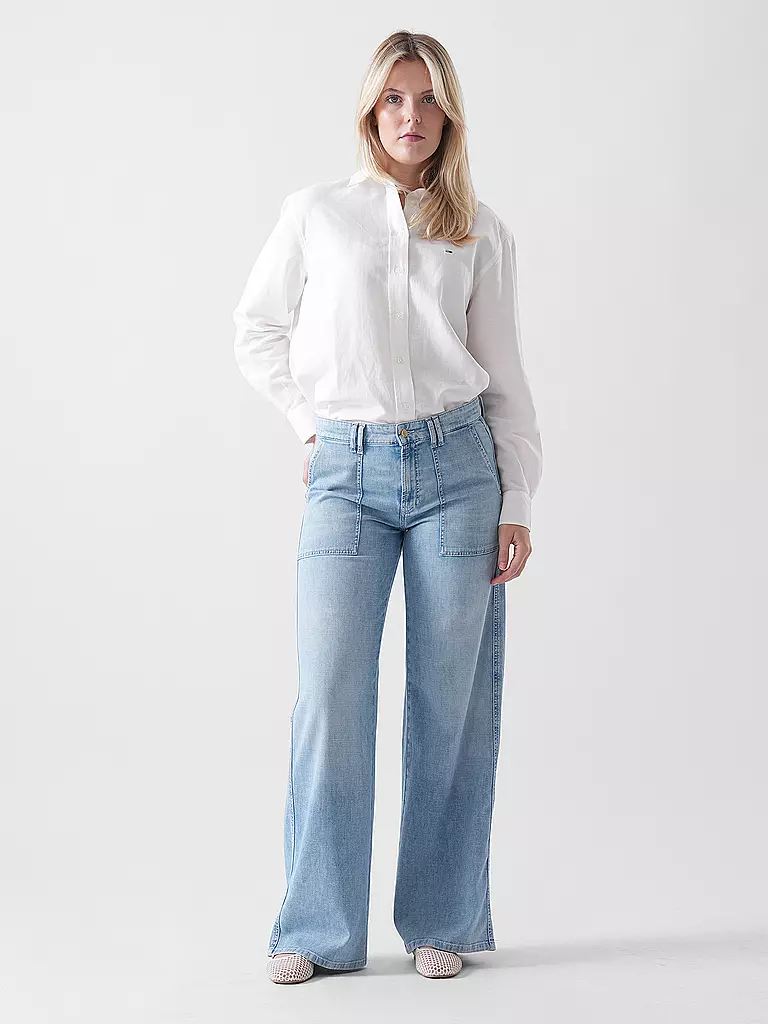 CAMBIO | Jeans de pierna ancha ALEK UTILITY | Azul
