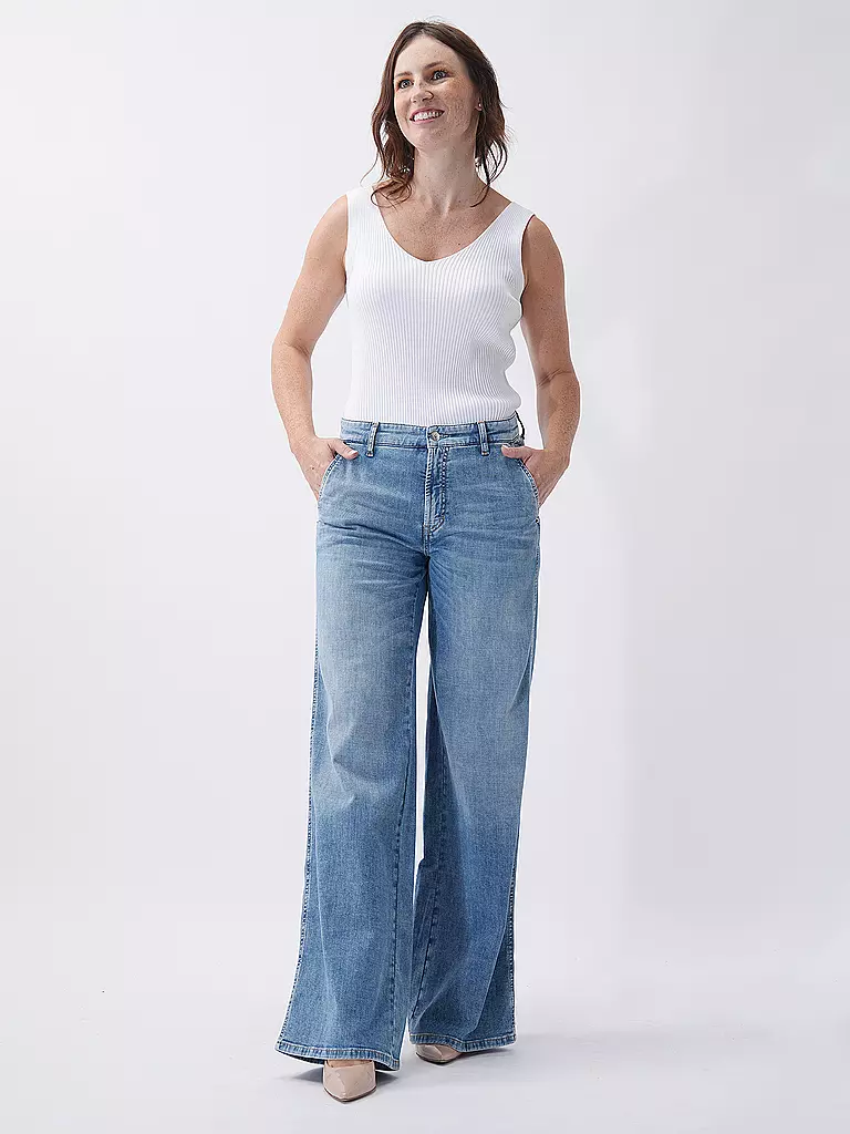 CAMBIO | Jeans de pierna ancha ALEK | Azul