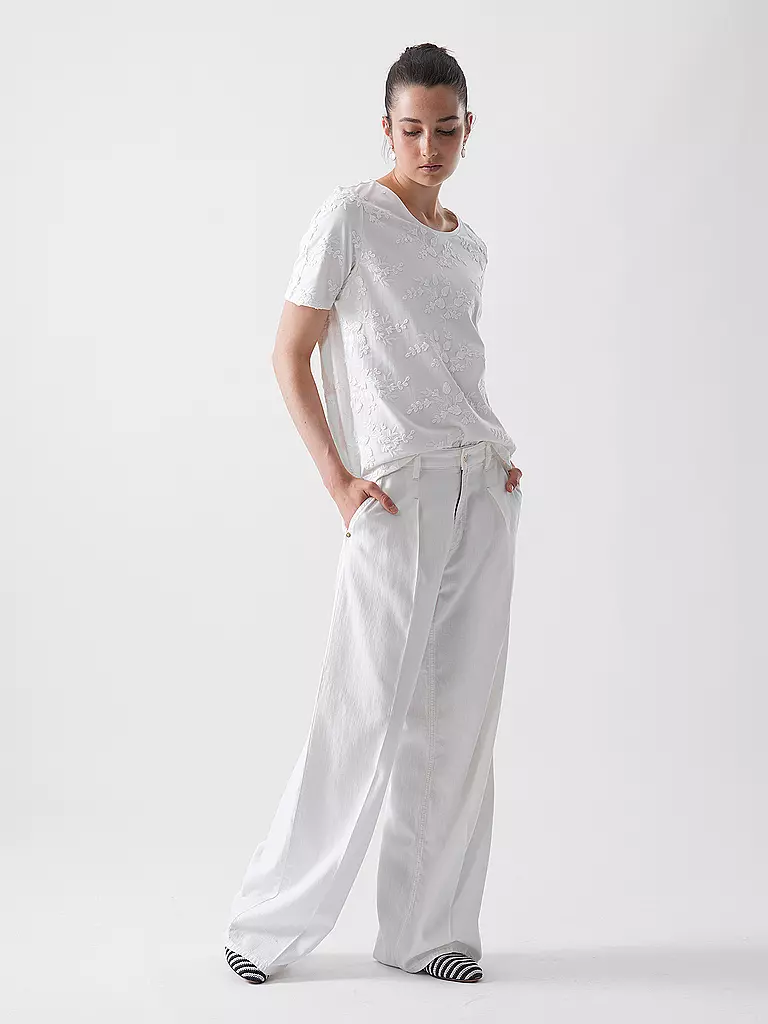 CAMBIO | Jeans de pierna ancha ALINA | creme