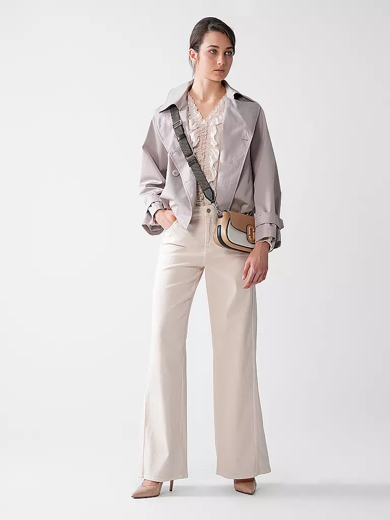 CAMBIO | Jeans de pierna ancha | Crema
