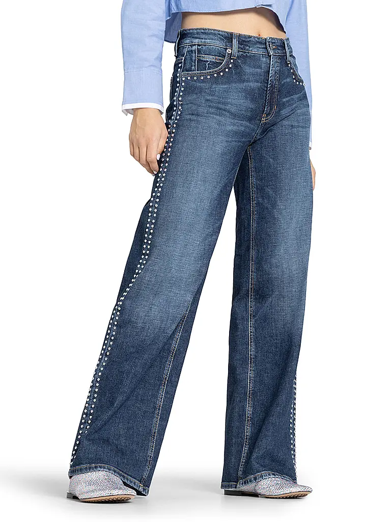 CAMBIO | Jeans de pierna ancha | dunkelblau