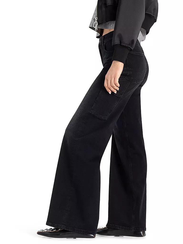 CAMBIO | Jeans Flared Fit ALIA | Negro