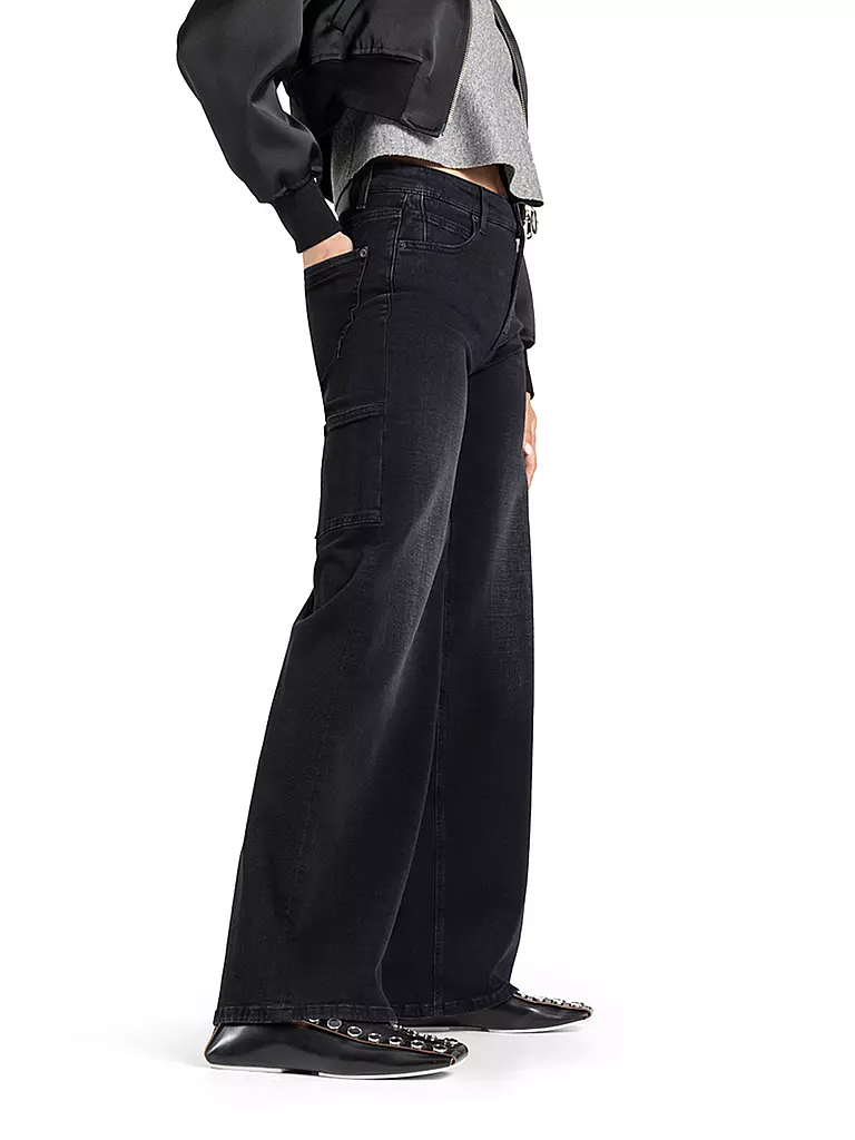 CAMBIO | Jeans Flared Fit ALIA | Negro