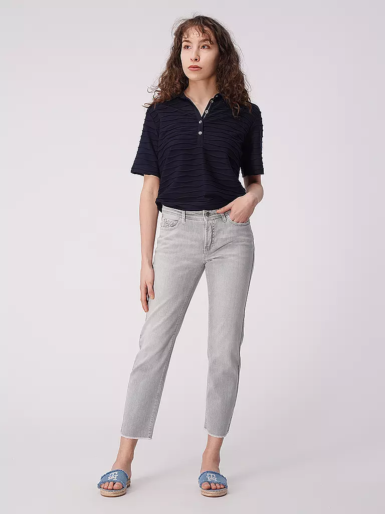 CAMBIO | Jeans Slim Fit 7/8 PIPER SHORT SWAROVSKI | Gris