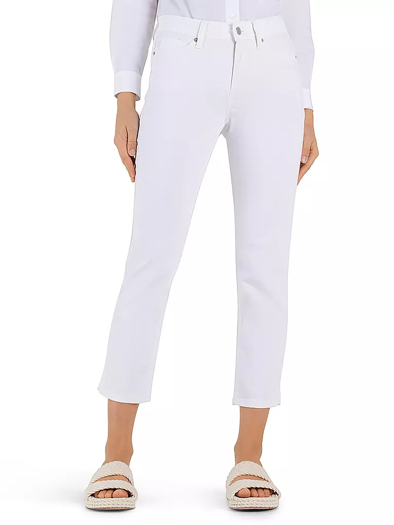 CAMBIO | Jeans Slim Fit 7/8 PIPER SHORT | Blanco