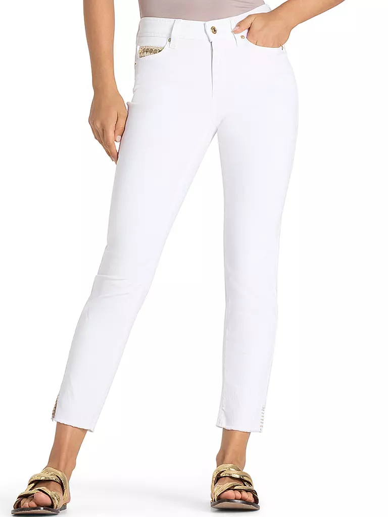 CAMBIO | Jeans Slim Fit 7/8 PIPER | Blanco